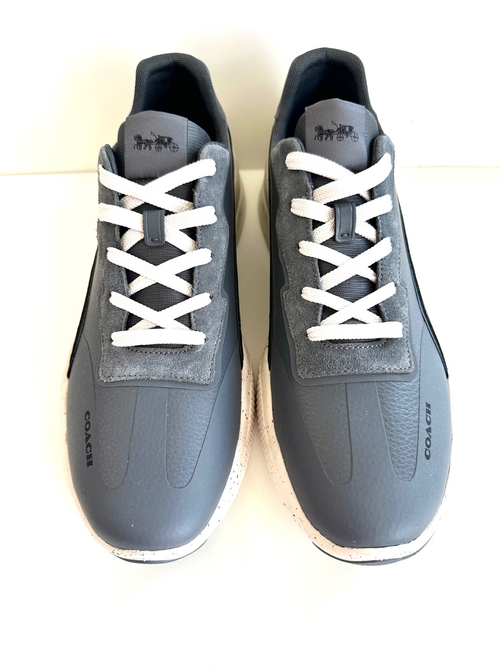 COACH MENS CITYSOLE RUNNER INDUSTRIAL GREY TRAINERS ATHLETIC SNEAKERS NEW! Sz12D - Picture 2 of 15